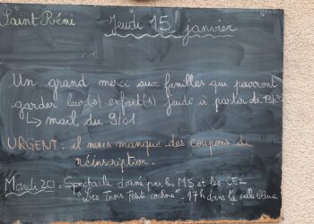 Jeudi 15 janvier 2026 – Belle fête aux Rémi ! Garderie cet après-midi, merci de votre compréhension