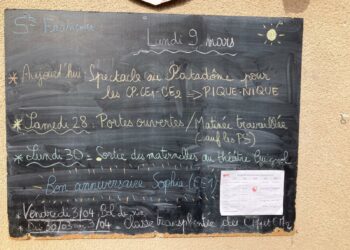 Lundi 9 mars 2026 – Belle fête aux Françoise ! Joyeux anniversaire Sophia en CE1 !