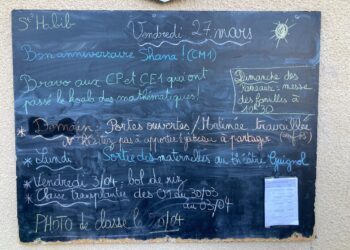 Vendredi 27 mars 2026 – Saint Habib ! Happy birthday Shanna en CM1 !