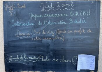 Jeudi 2 avril 2026 – Jeudi Saint – Joyeux anniversaire Erik en PS !