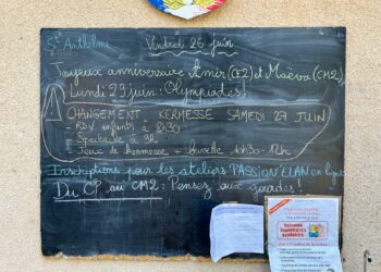 Vendredi 26 juin 2026 – Belle fête aux Anthelme ! Happy birthday to Amir (CE2) et Maëva (CM2) !