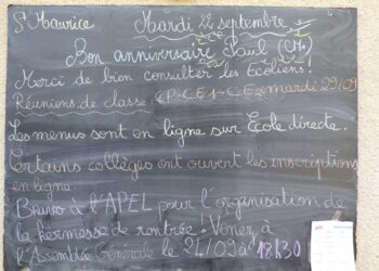 Mardi 22 septembre 2026 – Belle fête aux Maurice ! Joyeux anniversaire Paul en CM1 !